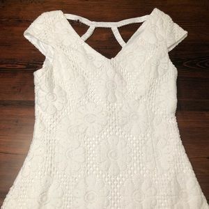 White Crochet Lilly Dress
